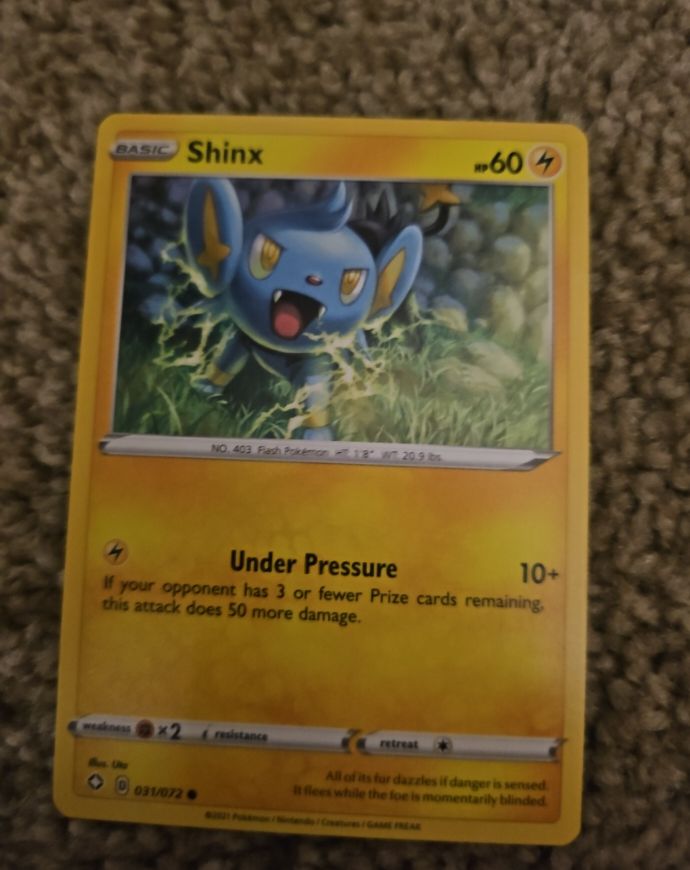 2021 Pokémon #031 Shinx — front