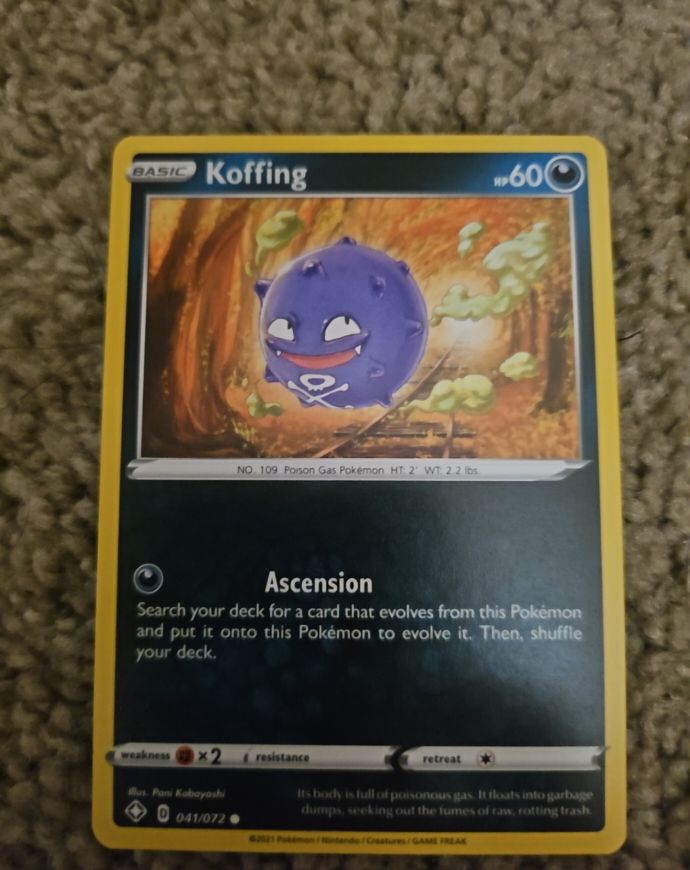 2021 Pokémon Shining Fates #041 Koffing — front