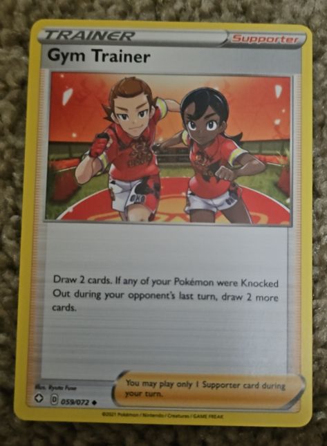 2021 Pokemon Shining Fates #059 Gym Trainer — front