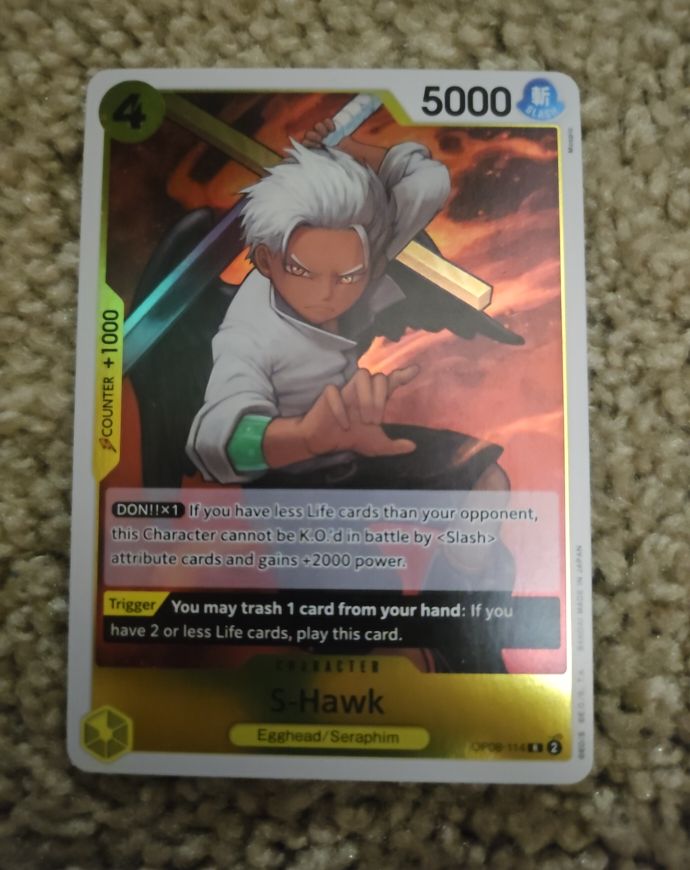 2024 One Piece Two Legends OP08-114 S-Hawk — front