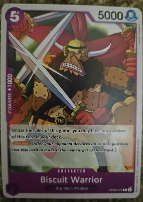 2024 One Piece Two Legends #OP08-072 Biscuit Warrior — front