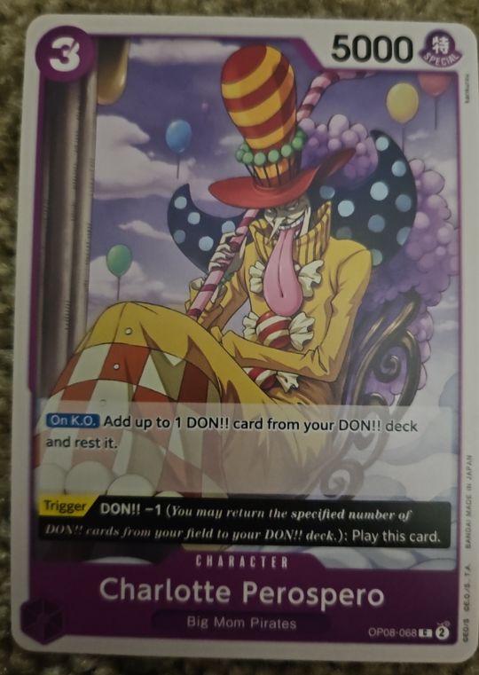 2024 One Piece Two Legends #OP08-068 Charlotte Perospero — front