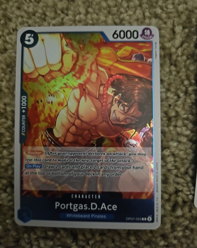 2024 One Piece Card Game OP07-053 Portgas.D.Ace — front