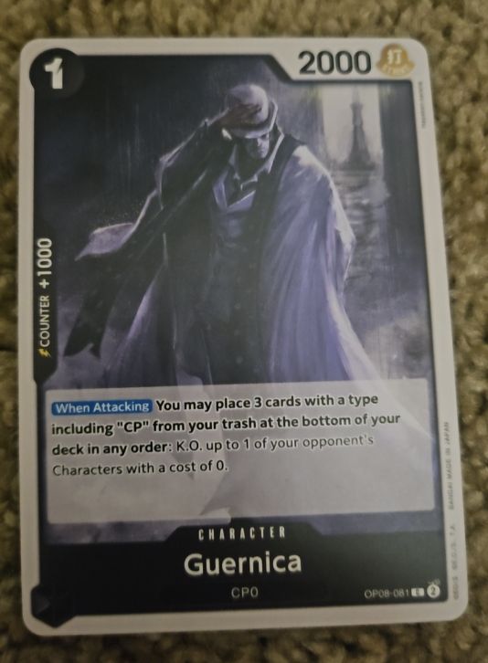 One Piece Card Game Two Legends OP08-081 Guernica — front