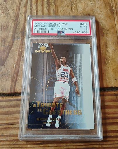 2003 Upper Deck MVP #MJ2 Michael Jordan A Tribute to Greatness — front