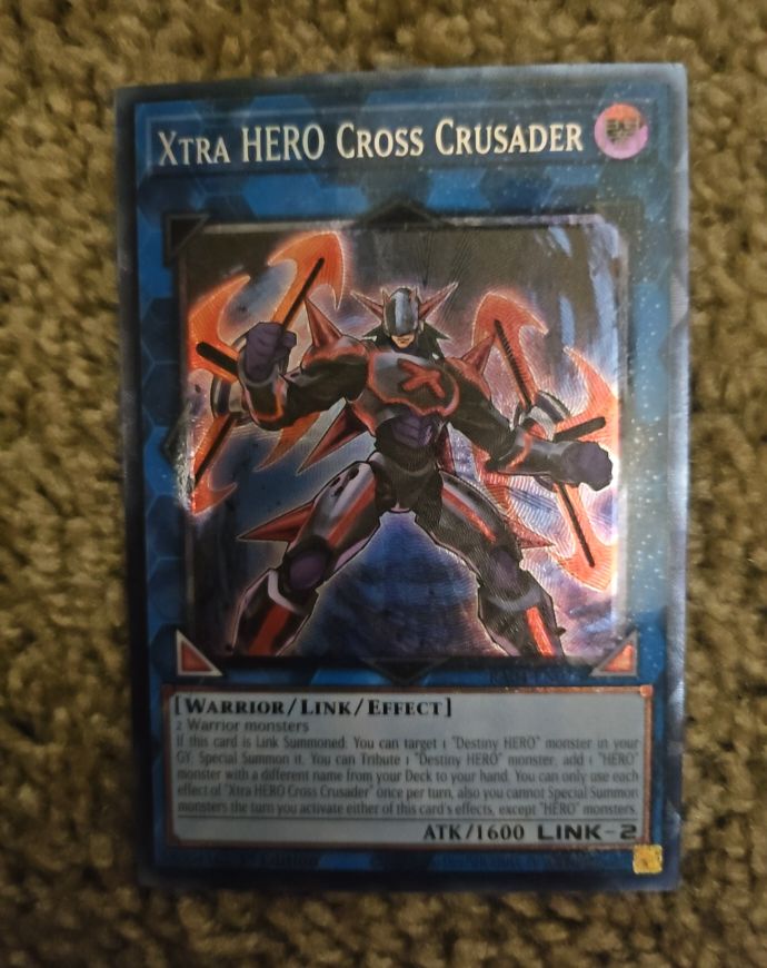 Yu-Gi-Oh! RA04-EN076 Xtra HERO Cross Crusader — front