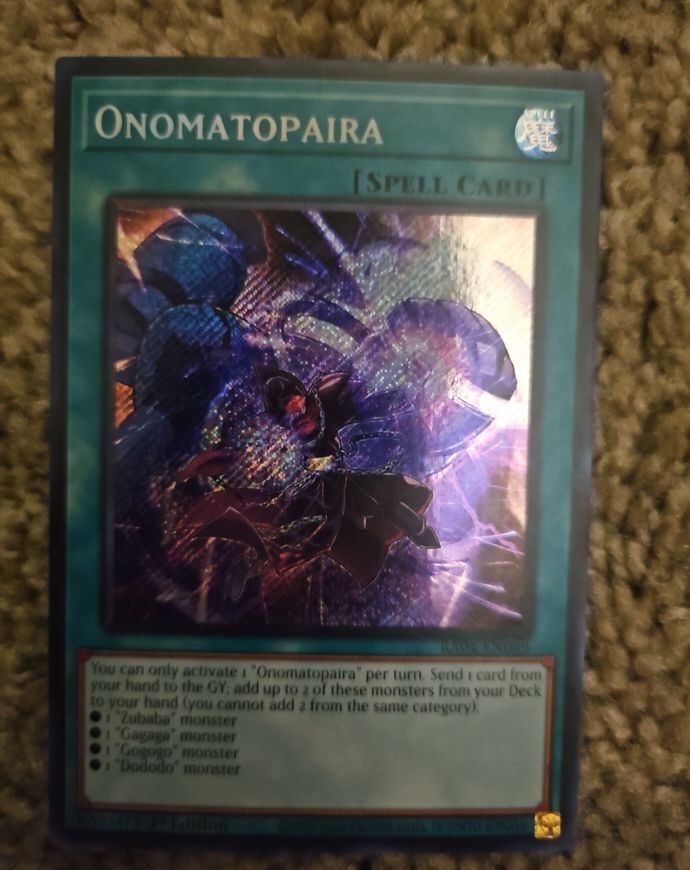 Yu-Gi-Oh! DE10-EN036 Onomatopaira — front