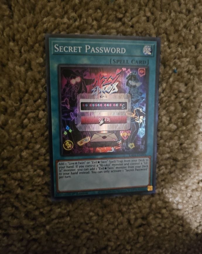 Yu-Gi-Oh! Quarter Century Stampede RA04-EN095 Secret Password — front