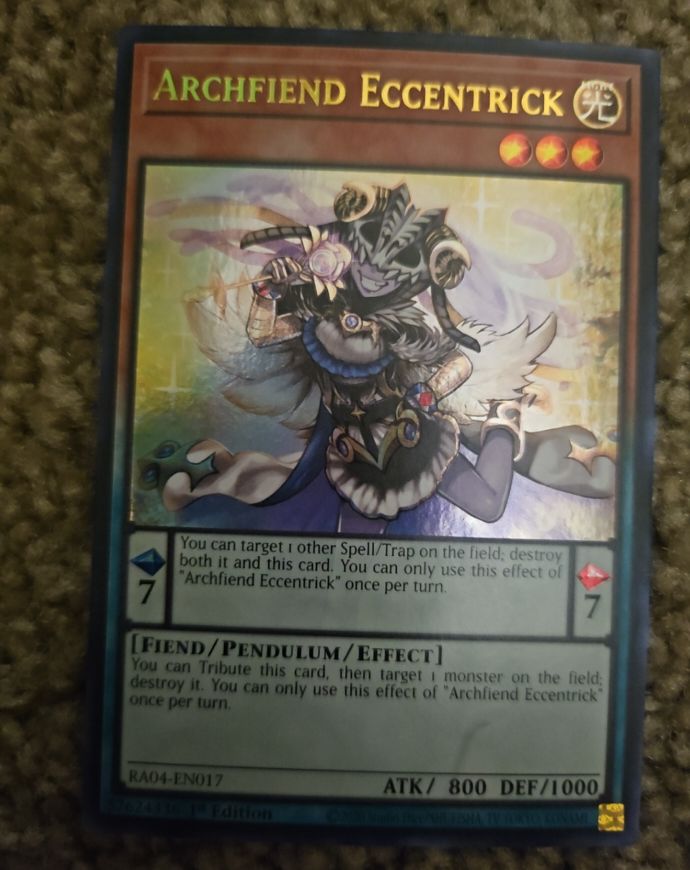 Yu-Gi-Oh! RA04-EN017 Archfiend Eccentrick — front