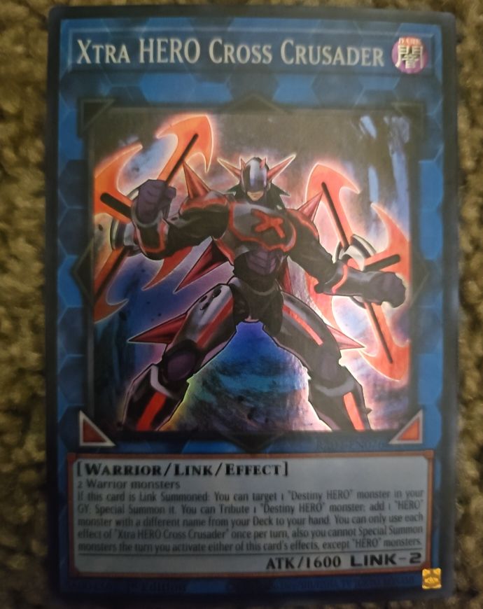 Yu-Gi-Oh! RA04-EN076 Xtra HERO Cross Crusader — front