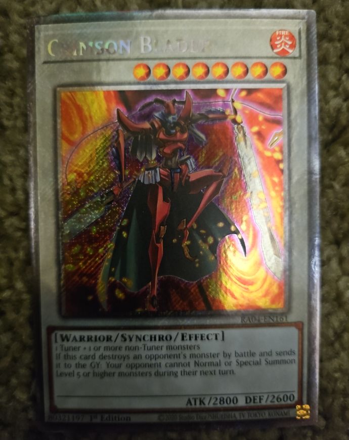 Yu-Gi-Oh! RA04-EN161 Crimson Blader — front
