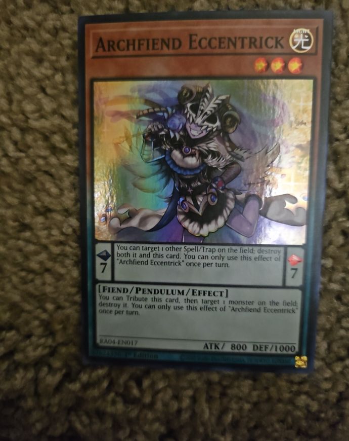 Yu-Gi-Oh! RA04-EN017 Archfiend Eccentrick — front