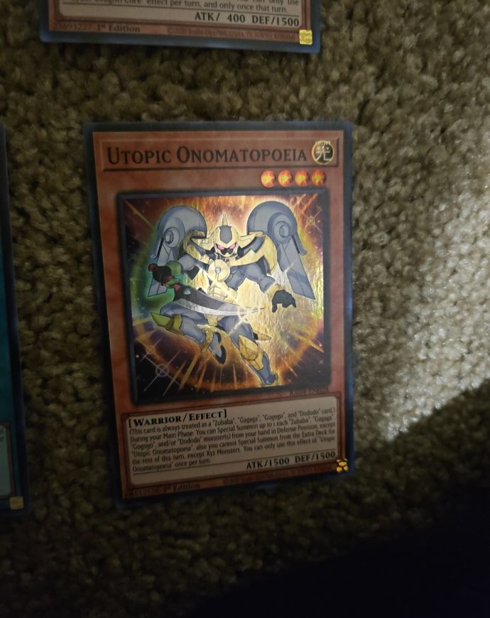 2023 Yu-Gi-Oh! RA04-EN028 Utopic Onomatopoeia — front