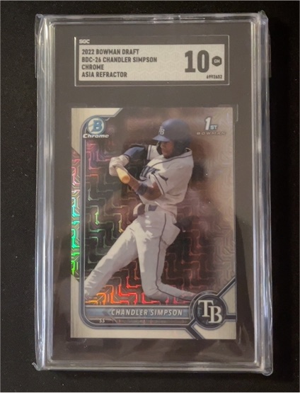 2022 Bowman Draft Chrome #BDC-26 Chandler Simpson — front