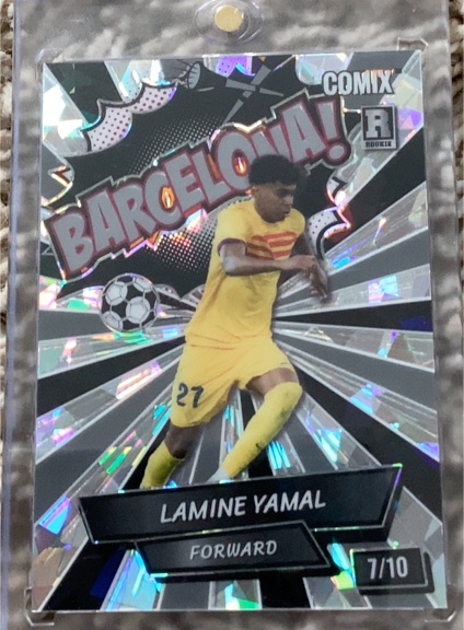 2024 Wild Card Comix Black Label #Rookie Lamine Yamal Barcelona — front