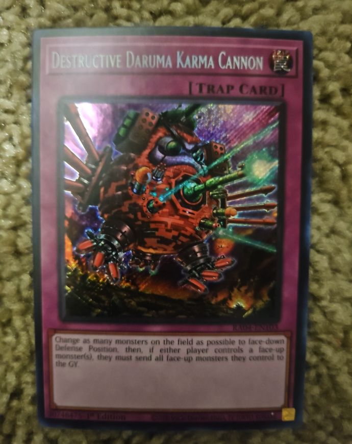Yu-Gi-Oh! 25th Anniversary RA04-EN103 Destructive Daruma Karma Cannon — front