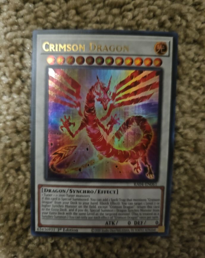 Yu-Gi-Oh! RA04-EN061 Crimson Dragon — front