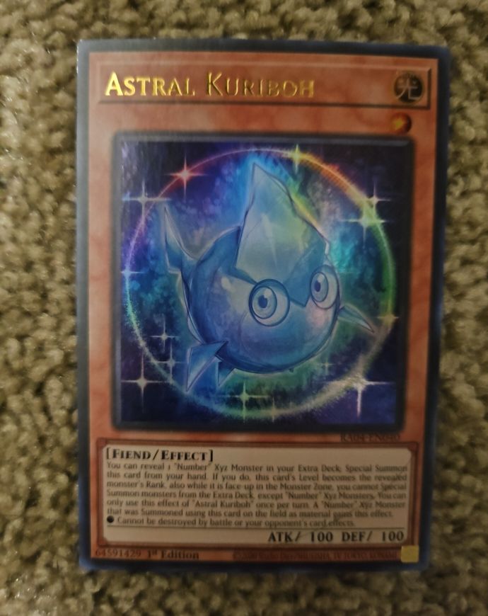 Yu-Gi-Oh! RA04-EN040 Astral Kuriboh — front