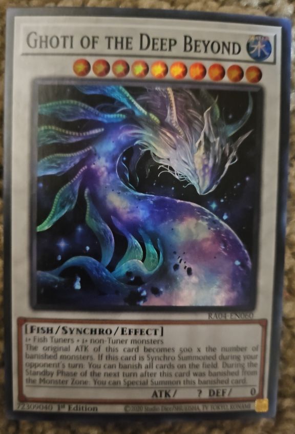 2020 Yugioh RA04-EN060 Ghoti of the Deep Beyond — front