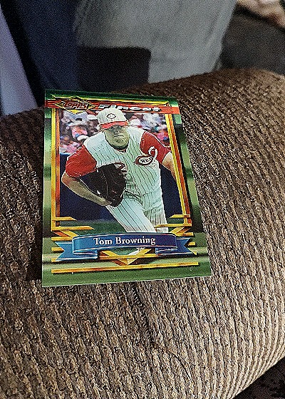 1994 Topps Finest Tom Browning — front