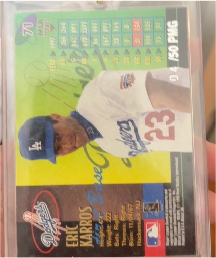 1998 Metal Universe #71 Eric Karros — front