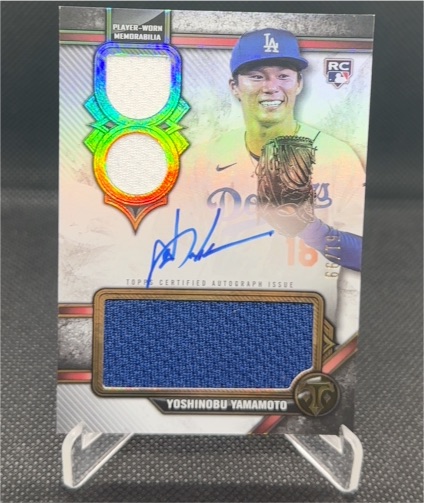 2024 Topps Triple Threads #43 Yoshinobu Yamamoto — front