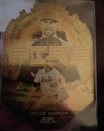 2022 Topps Fire #EF-19 Jacob deGrom — front