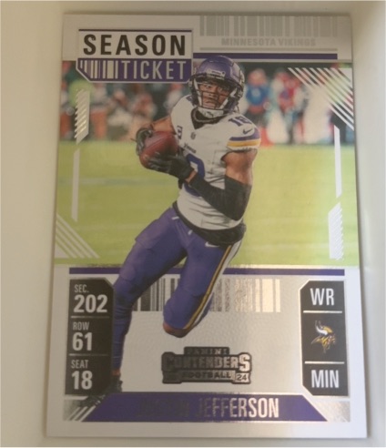 2024 Panini Contenders #65 Justin Jefferson — front