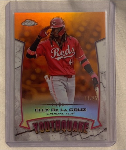2025 Topps Chrome #YQ-31 Elly De La Cruz Youthquake — front