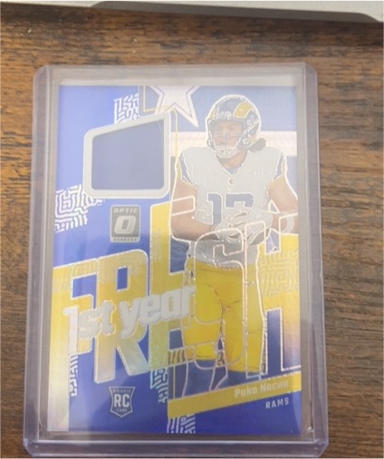 2023 Panini Donruss Optic #FYF-PN Puka Nacua 1st Year Fresh Rookie Patch — front