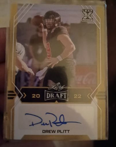 2022 Leaf Draft #BA-DP1 Drew Plitt — front