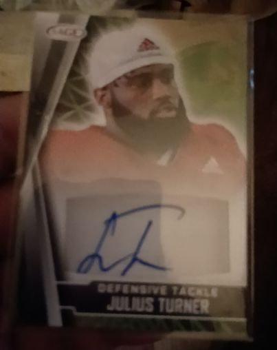 2022 SAGE #A-JT Julius Turner Autographs Red — front