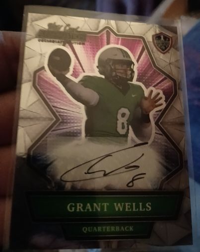 2021 Wild Card Alumination Collegiate Edition #ANBC-28 Grant Wells — front