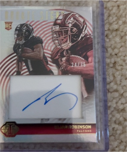 2023 Panini Illusions Rookie Signs #RS-BRO Bijan Robinson — front