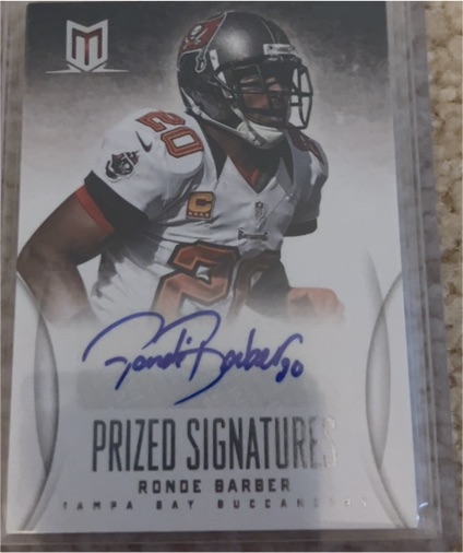 2013 Panini Momentum Prized Signatures Ronde Barber — front