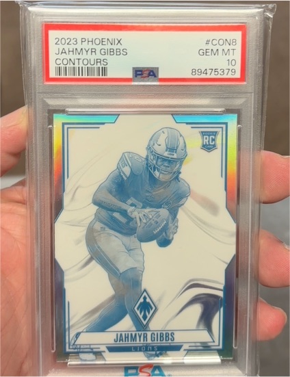 2023 Panini Phoenix #CON-8 Jahmyr Gibbs Contours — front