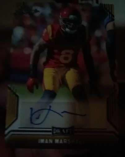 2019 Leaf Draft #BA-IM1 Iman Marshall Auto — front