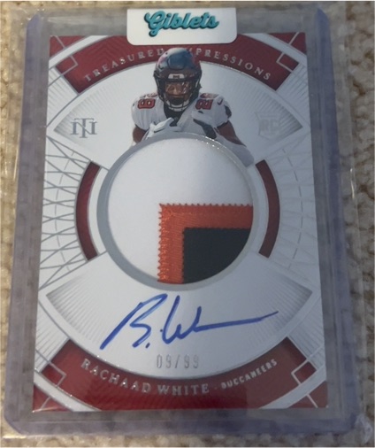 2022 Panini National Treasures Treasured Impressions #TI-RW Rachaad White — front