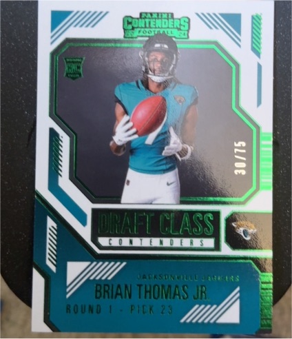 2024 Panini Contenders #14 Brian Thomas Jr. — front