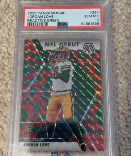 2020 Panini Mosaic #264 Jordan Love — front