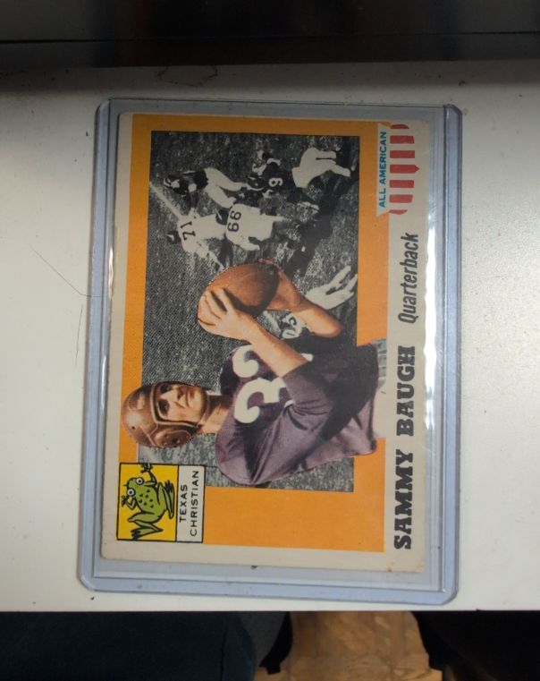1955 Topps All-American #20 Sammy Baugh — front