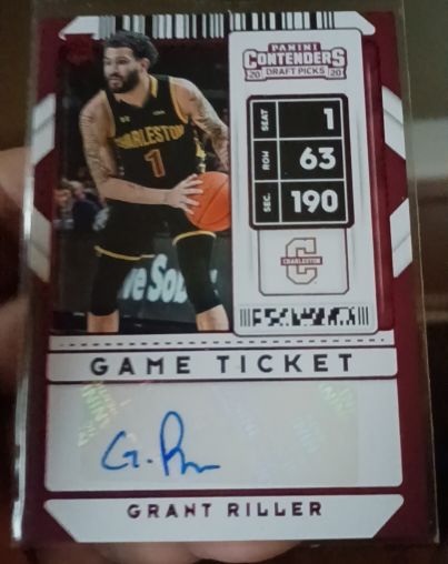 2020 Panini Contenders Draft Picks #123 Grant Riller — front