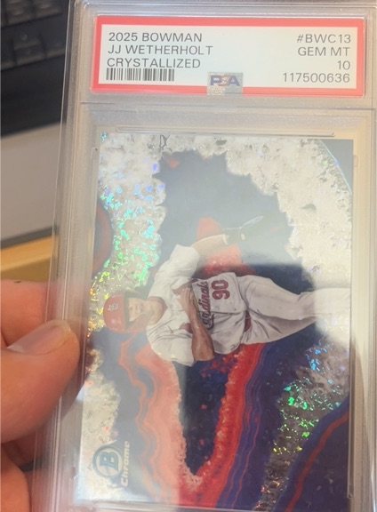 2025 Bowman #BWC13 JJ Wetherholt Crystallized — front