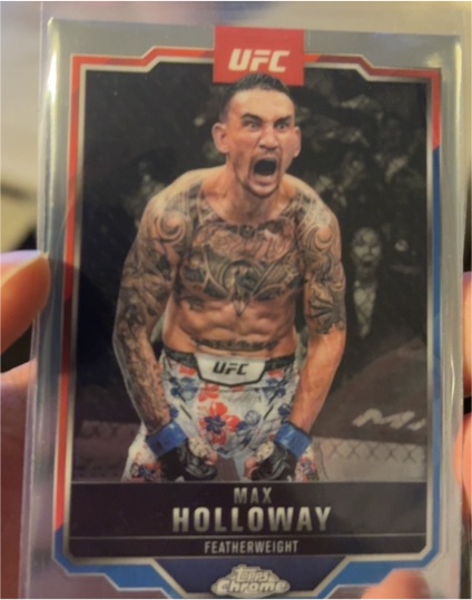 2025 Topps Chrome UFC #100 Max Holloway — front