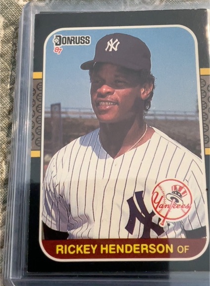 1987 Donruss #228 Rickey Henderson New York Yankees — front