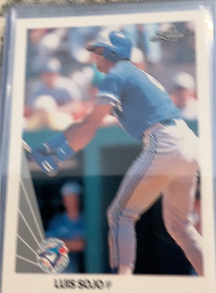 1990 Leaf #291 Luis Sojo — front