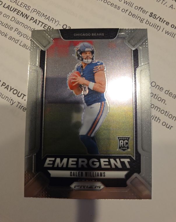 2024 Panini Prizm Emergent #1 Caleb Williams — front