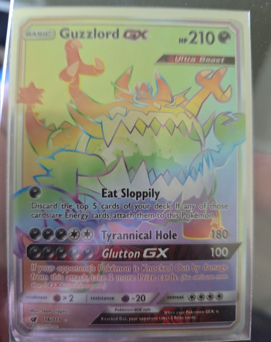 2017 Pokemon Crimson Invasion #116 Guzzlord GX — front
