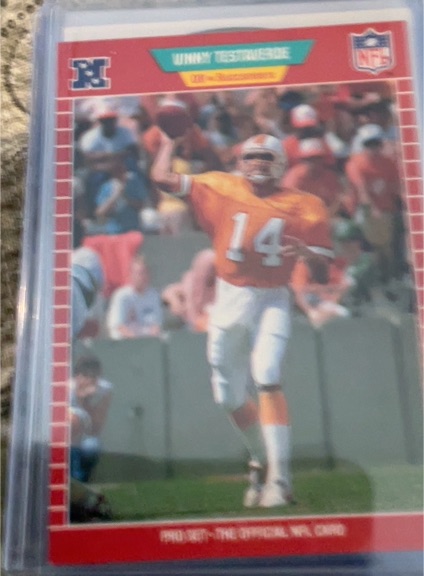 1989 Pro Set #419 Vinny Testaverde — front