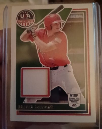 2022 Panini USA Baseball Stars & Stripes Braden Holcomb Relic — front